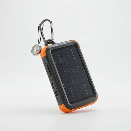 Ferro rugged solar power bank with carabiner