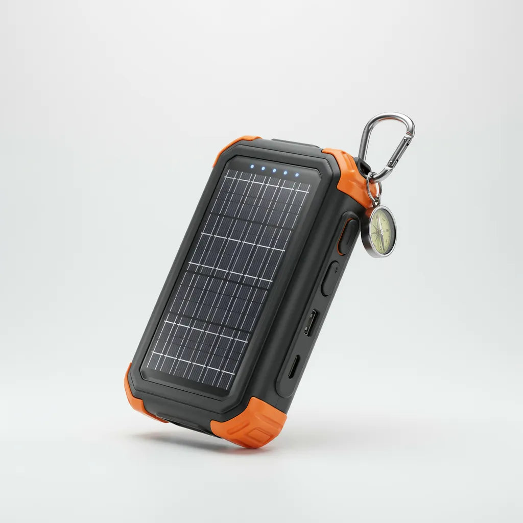 Ferro power bank with compass carabiner